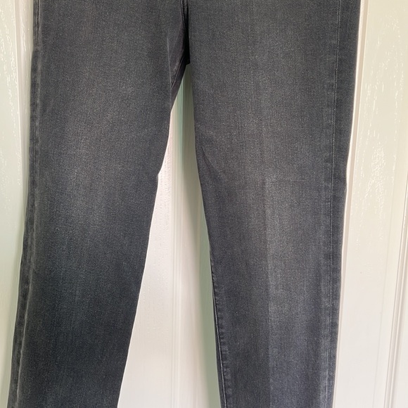 Express Straight Leg High Rise Black Jeans - Picture 3 of 8